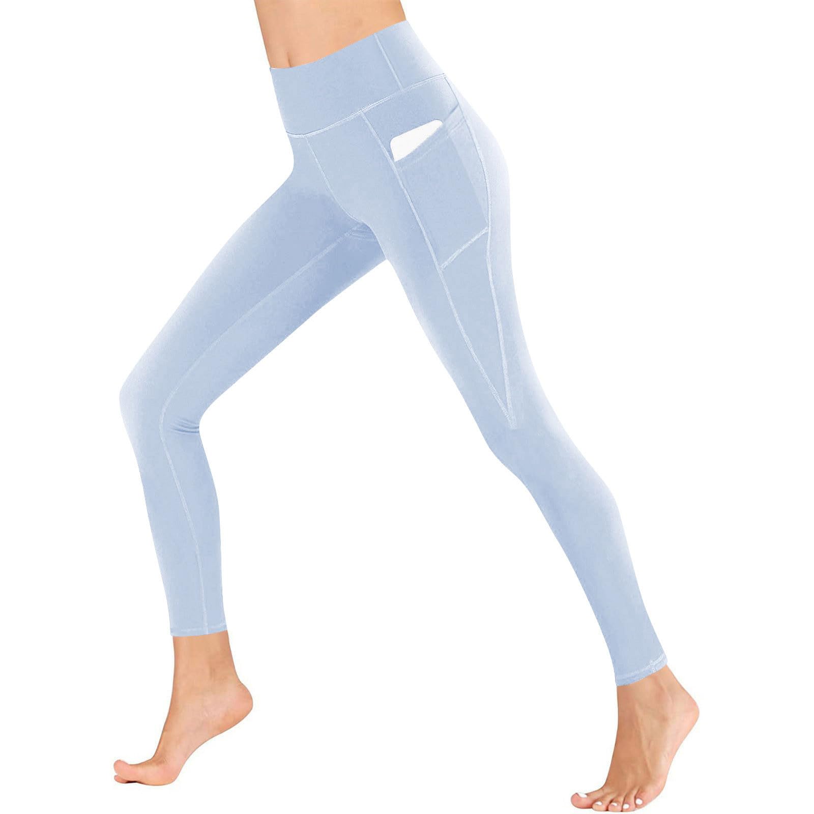 Butt Lifting Leggings for Women with Pockets Stretchy High Waist Yoga Pants Tummy Control Activewear Fitness Tights