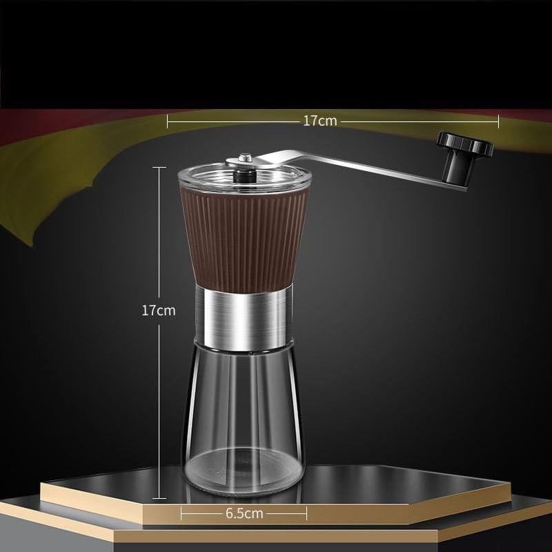 Molinillo de café manual 304 ajustable color marrón para expreso 3