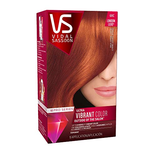 Vidal Sassoon Pro Series Permanent Hair Dye, 6RC Bold Copper Hair Color, 1 Count