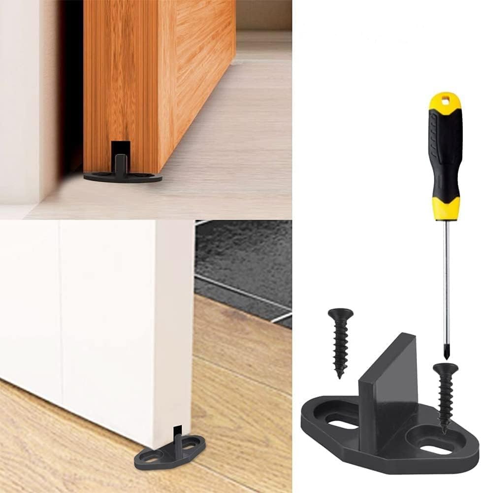Guida al pavimento in plastica rivestita nera Guida al pavimento della porta del fienile Ferramenta per porta del fienile per accessori per l'hardware del cancello inferiore della porta del