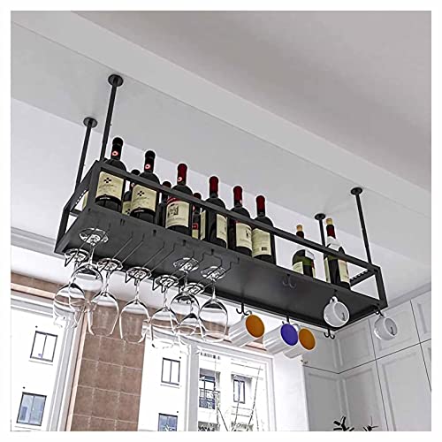 Porte-bouteilles au plafond rétro en métal pour des soirées conviviales - 5