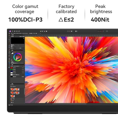 Image of EHOMEWEI Q1 16 inch Ultra-Slim Portable Monitor 2560 * 1600 QHD Laptop Screen Extender with 100% sRGB, Eye Care IPS Display, Integrated Kickstand, Plug & Play for MacBook, PC, Phone, Switch, Xbox