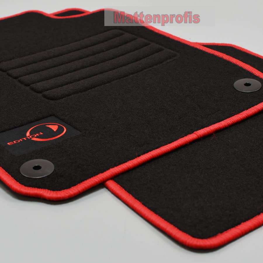 Velours Fußmatten Logo kompatibel mit Smart Fortwo 453 Coupe