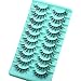 APCYUST Mink Eyelashes Fluffy Cat Eye Lashes Natural Wispy Fake Lash Strips Demi Wispies False Strip Eyelash