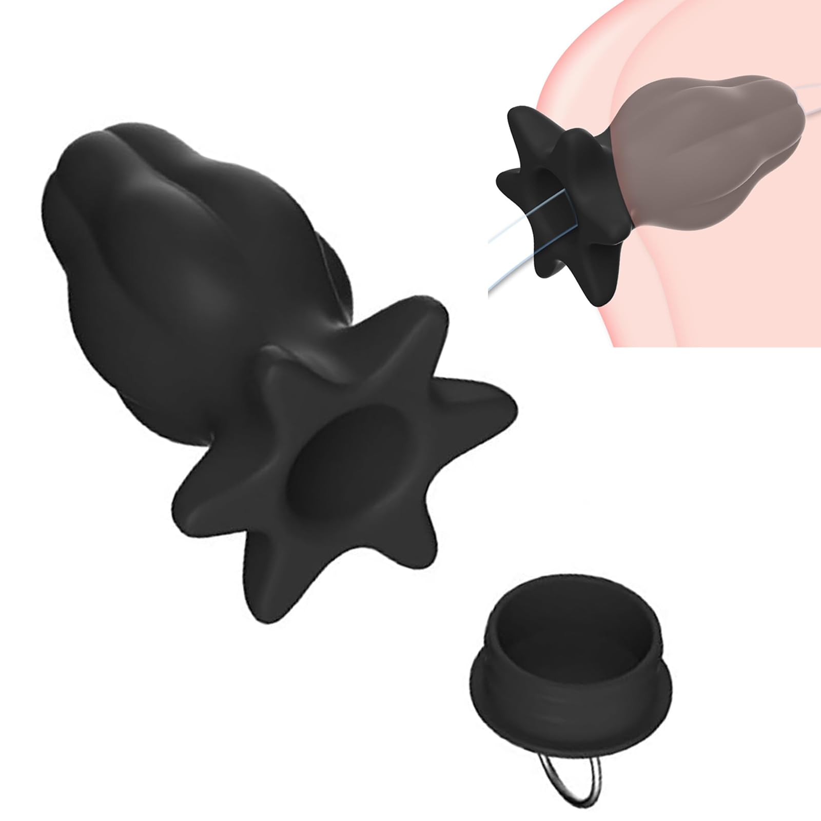 Hollow Butt Plug Silicone Anal Plug Enema Butt Plug BDSM Games Sex Toys for Men Women Couples S