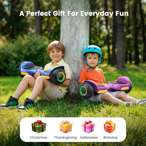 Image of Gyroor Self Balancing Scooter New G13 All Terrain Balancing Scooter with LED Lights, Self Balancing Off Road with Bluetooth for Kids ages 6-12 and Adults