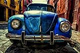 Wandbild 200x115cm VW KÄFER Fototapete Poster XL Tapete Oldtimer Klassiker Volkswagen WA63