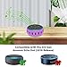 Case Cover Skin for Amazon Echo Dot 3rd gen,Silicone Protective Case[Personalized] Shockproof All-New Alexa Echo Dot 3rd Generation Smart Speaker Home Desk Shelf Holder Stand Table Accessories-Purple
