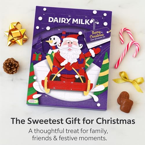 ANGIX 90g Dairy Milk Chocolate Advent Calendar 2025 Luxurious Advent Calendars for a Sweet Countdown - Perfect 24 Finest Milk Chocolate Advent Calendar Gift for the Festive Season (1) - Image 6