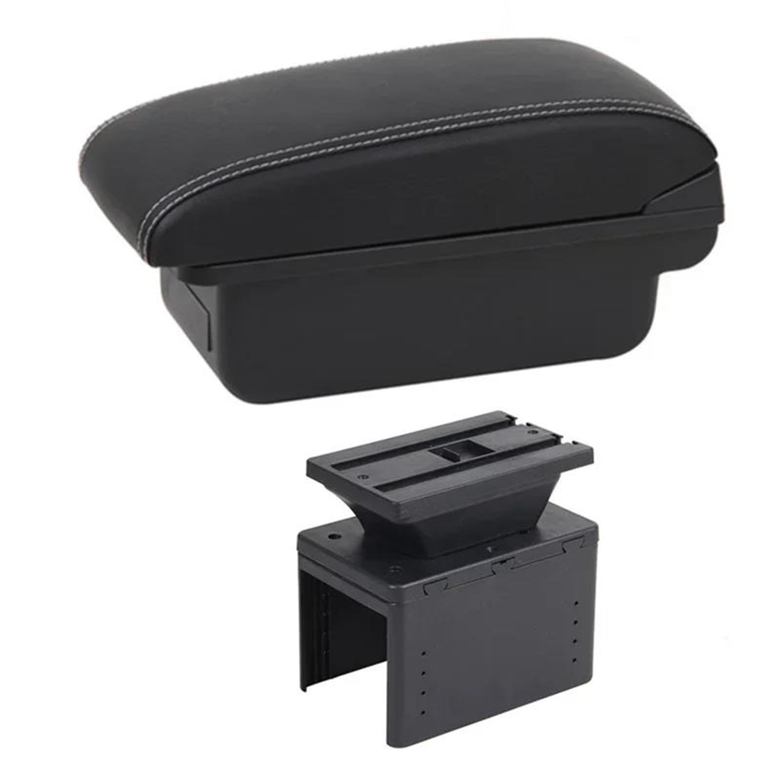 Dtsgcx B1 White Line For Hyundai I20 2021-2024 Car Armrest Interior Modification Center Storage Box Retrofit Parts(B1 White Line)