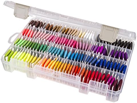 ArtBin Floss Finder with Dividers10.75 7.375-inch x 1.75-inch Translucent, Acrylic, Multicoloured, 1.65 x 10.65 x 6.9 cm