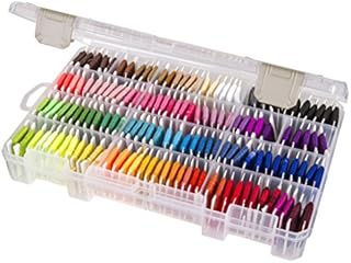 ArtBin Floss Finder with Dividers10.75 7.375-inch x 1.75-inch Translucent, Acrylic, Multicoloured, 1.65 x 10.65 x 6.9 cm