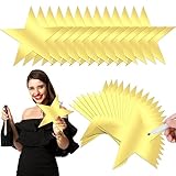 40 Pcs 11 Inch Large Gold Stars Cutouts Gold Stars Decoration Double Printed Paper Stars Decoration Bulletin Board Decoration for Classroom Wedding Birthday