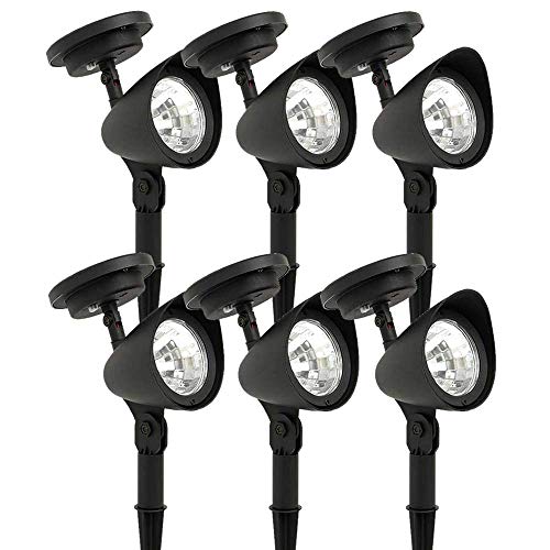 Luminária Solar Jardim PVC Rígido Spot 3 leds 6 peça CBRN13104