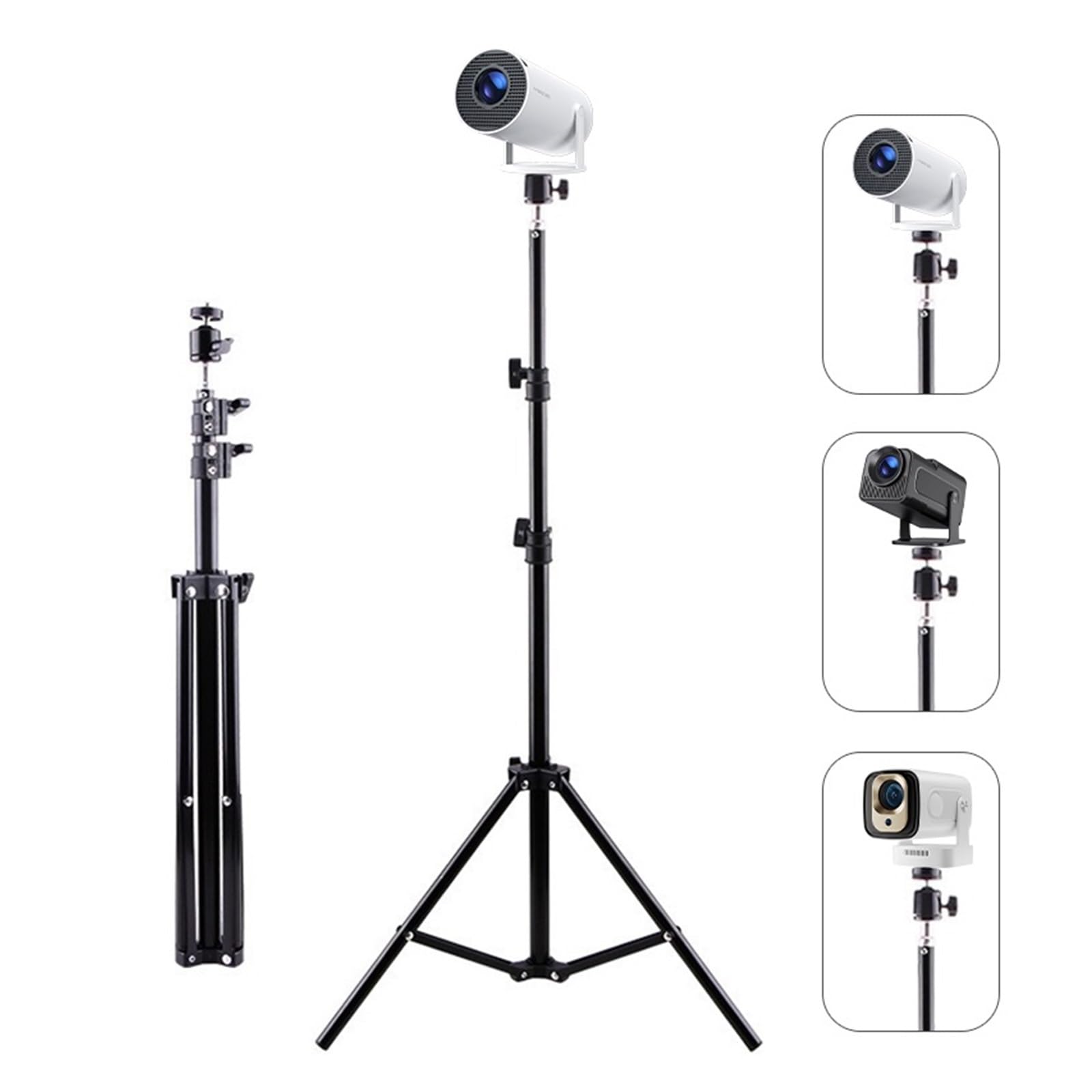 Soporte De Proyector, Compatible con Magcubic, HY300 Pro HY320 Mini | Soporte de trípode de viaje portátil extensible for instalación