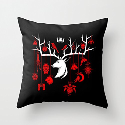 LOOKTY Stag-gered Houses - TF Version canvas throw pillow covers cushion cover pillowcase 18 x 18
