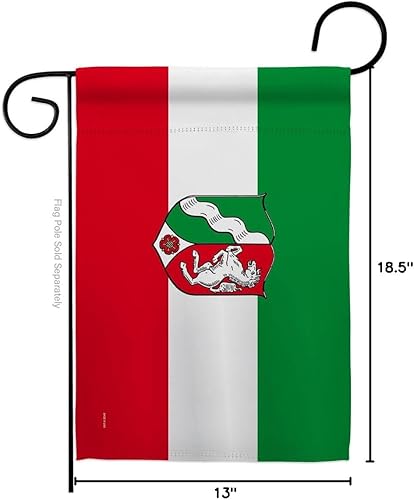 Miniatura 6 de North Rhine Westphalia Garden Flag Set Mailbox Hanger Regional Germany States Central Europe Territory Old History Country Particular Area Small