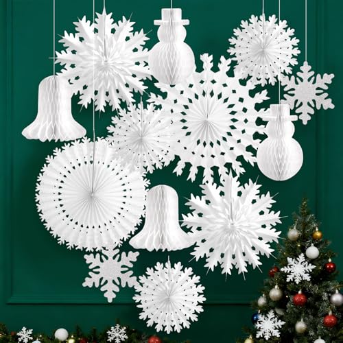 Daisy Party Decorations Colorful Honeycomb Paper Balls Decor Spring Hanging Paper Lanterns Pastel Hanging Decoration for Wall Backdrop Bridal Wedding Decor