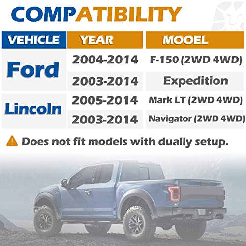 Image of dynofit 2inch 6x135 Wheel Spacers for 2004-2014 Ford F150, 87.1mm HubCentric, M14x2.0 Thread Tire Spacers for 2003-2014 Expedition /Lincoln Navigator, 2005-2014 Lincoln Mark LT, 4Piece