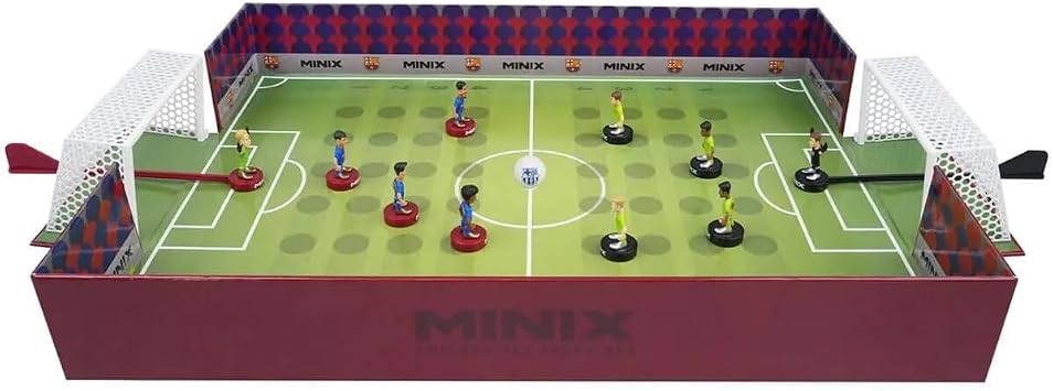 BANDAI, Minix Collectible Figurines, Football Club Barcelona Game with 5 Players Recreates The Best Moments of Football, Gift Idea for Children and Adults, Football Fans MN17409