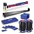WORKPRO Laminate Flooring Installation Kit- Rubber Mallet with Fiberglass Handle, Flooring Knee Pads, Heavy Duty Pull Bar, Solid Tapping Block And Spacers- Premium Wood Flooring Installation Tool