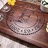 Personalized Wedding Anniversary Cutting Board, Handmade in The USA by Naked Wood Works Sizes from small to Very large…