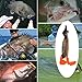 Fishing Bait Fishing Lures Propeller Flipper Duck Bait 3D Wobbler Eyes Topwater Swimming Lures Soft for Black Gray.