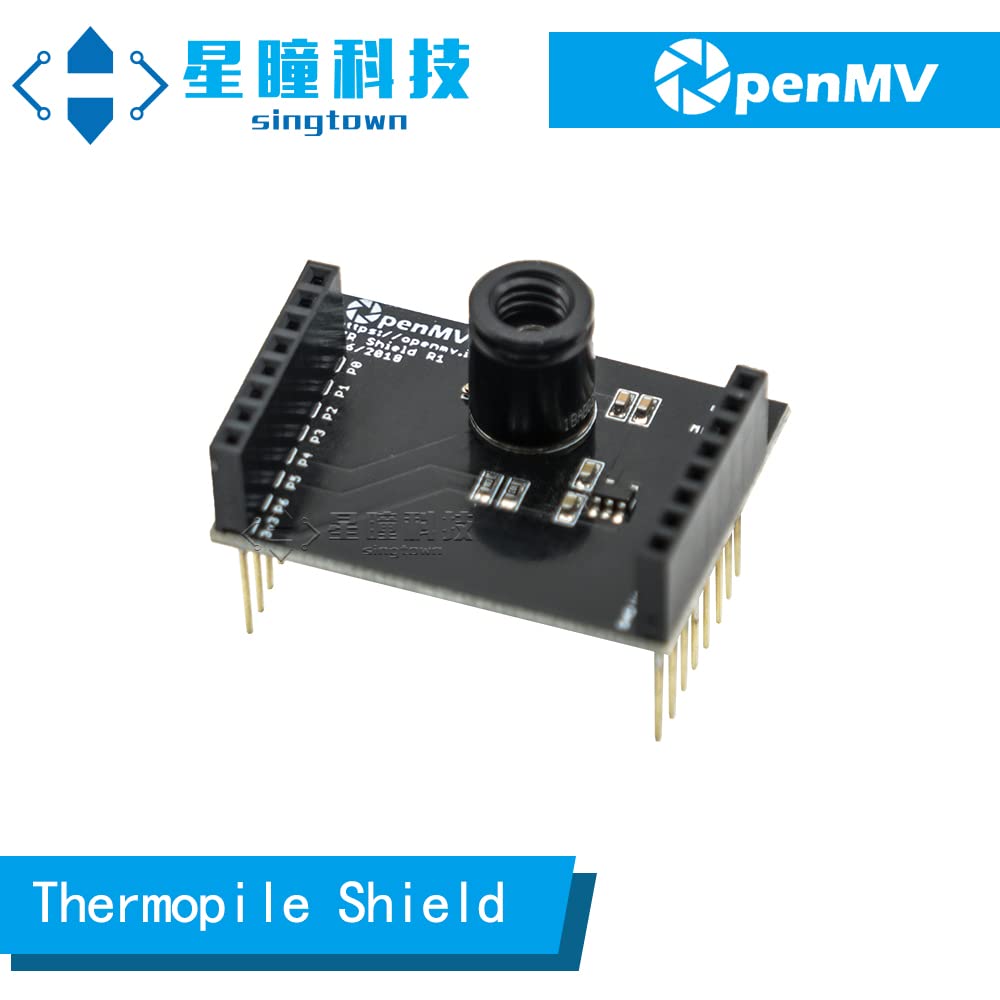OpenMV Thermopile Shield, MLX90621 Infrared Thermal Imaging 16x4 Resolution, Apply to OpenMV Cam H7 Plus, OpenMV Cam H7, OpenMV Cam M7, OpenMV Cam H7 R2, SingTown