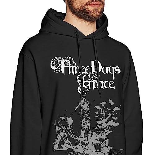 Three Days Grace Hoodie Long Sleeve Pullover Casual Sweatshirt Hooded Novelty Black2