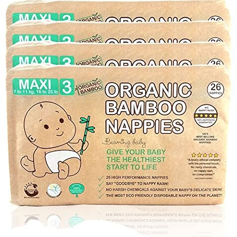 Beaming Baby Organic Bamboo Eco Nappies Size 3 Cover