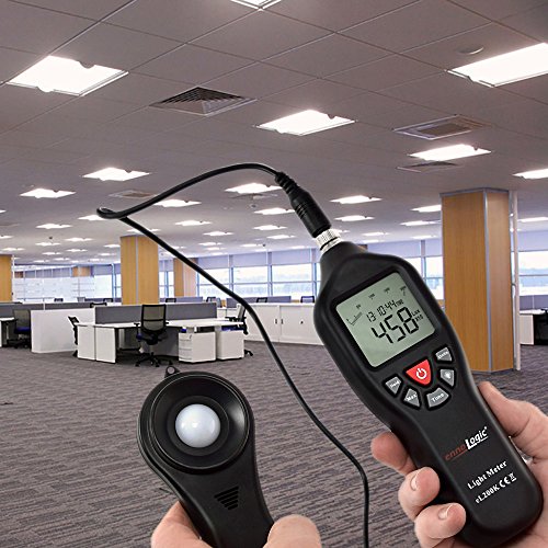 Light Meter ennoLogic eL200K – Digital Illuminance Lux Meter Photometer 0 to 200,000 Lux – Auto-Ranging, Hold, Min, Max, and Average Functions, Backlight - Thumbnail 4