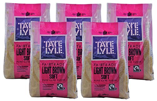 Tate & Lyle Fairtrade - Azúcar marrón claro (5 unidades de 500 g)