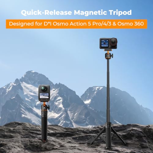 Image of K&F CONCEPT 25.6 inch Selfie Stick Tripod for DJI Osmo Action 5 Pro