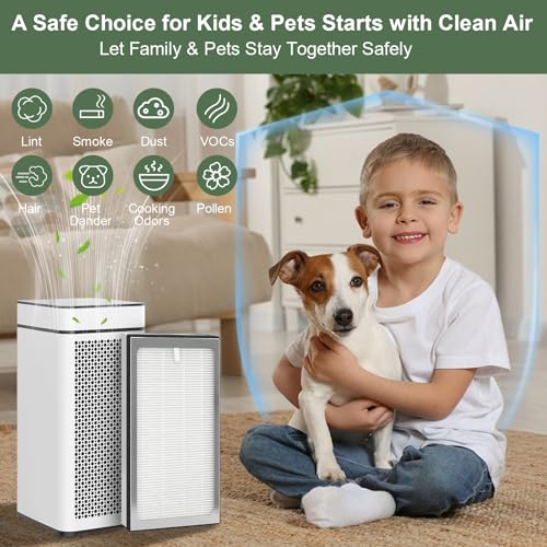 Fylmir MA40 Replacement Filter Compatible with MA Air Purifier 40 Series MA40 MA40W MA40B,3-In-1 Filtration System of MA40,H13 True HEPA Filter with Activated Carbon Filter,4 Pack by Fylmir - Image 6