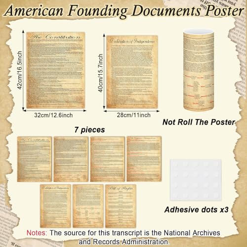 Affiches documents fondateurs américains pour simplifier les cours d'histoire - 2
