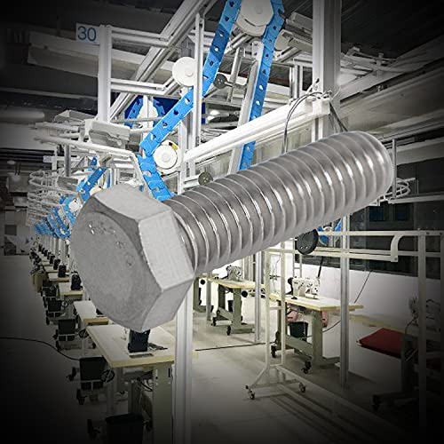 Image of M4 x 35mm Hex Head Bolts Screws Grade 5.8 Stainless Steel, Fasteners Fully Machine Threaded SUS304 10 Pcs