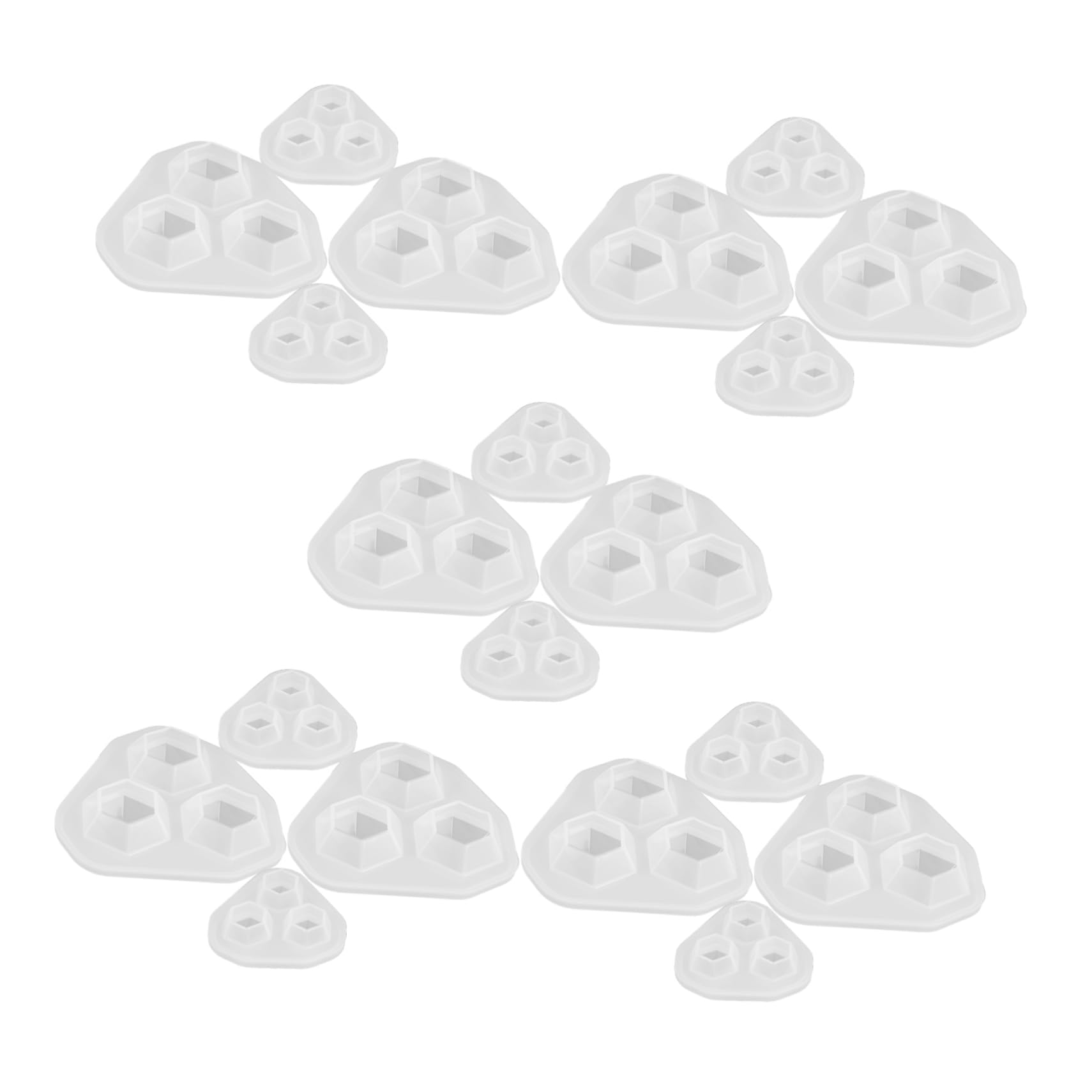 20pezzi Stampo in Resina Siliconica Forma Diamante Per Creazione Gioielli Decorazioni e Per Casa Stampo Epossidico Per Ciondoli e Arte Fai Da Te