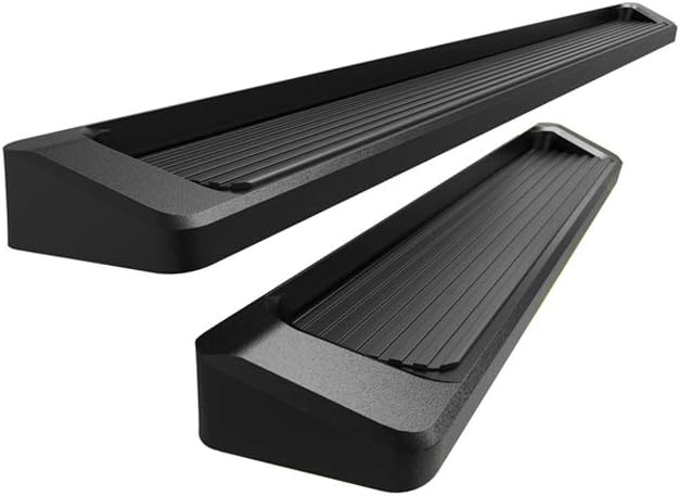 APS Premium 6in Black Running Boards Compatible with Ford Transit Full Size Van 15-25