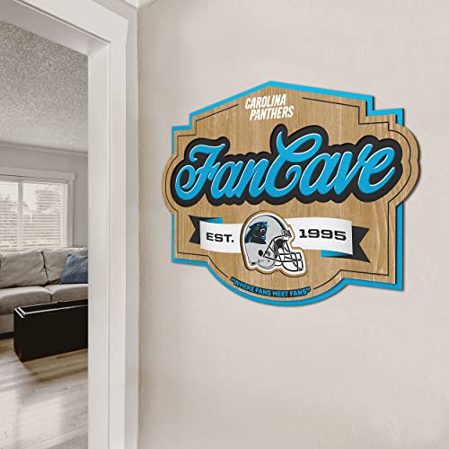 Image of YouTheFan NFL Carolina Panthers FanCave Wall Art