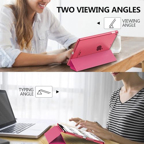 Image of Moko Smart Case for iPad 9th / 8th / 7th Gen Case 10.2 Inch, Bright Pink