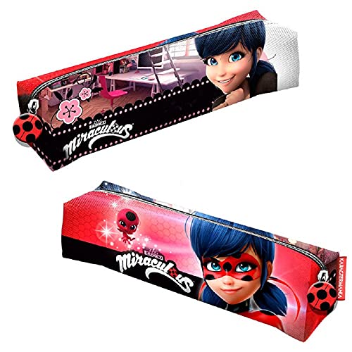 Karactermania Ladybug Dual Estuches, 22 cm, vermelho, Vermelho, Estojo