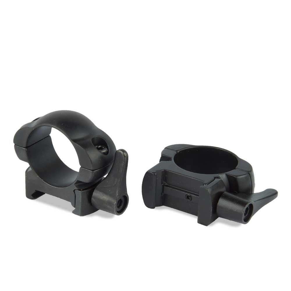 Halten Steel QR Anillas para Visor, Negro, 25.4 mm