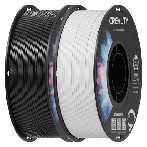 Creality 2 kg Black & White ABS Filament 1.75mm, 3D Printer Filament...