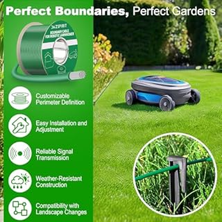 DazSpirit 150 m Cavo Perimetrale per Robot Tagliaerba + 100 Picchetti + 20 Connettori, 10 Terminali Connessione, Kit di Accessori per Tagliaerba Elettrico, Compatibile con Gardena Bosch Husqvarna USW