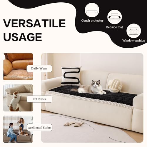Couch Cover for Dogs Washable Non Slip Sofa Covers for Pets, 27.6"x59.1" - image 5