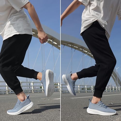 Image of VAMJAM Men's Running Shoes Slip On Walking Shoes Non Slip Lightweight Workout Breathable Gym Sneakers Fashion Mesh Sneakers