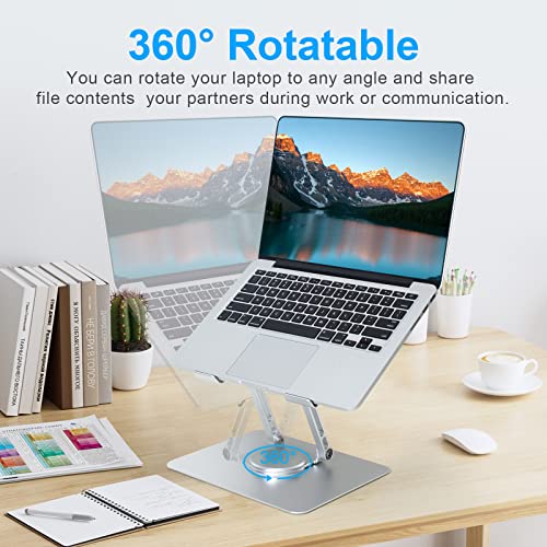 Laptop-Stand-360-Swivel-Adjustable-Portable-Foldable-Ergonomic-Aluminum-Laptops-Holder-for-Office-Work-from-Home-Gifts-Compatible-with-10-to-17-Inch-All-MacBook-Pro-Lenovo-HP-Notebook-Computer