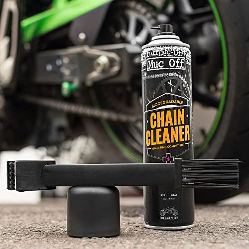 Muc-Off 650US Chain Cleaner, 400 Millilitres - Water-Soluble, Biodegradable Motorcycle Chain Cleaner Spray - Suitable For O, X And Z-Ring Chains