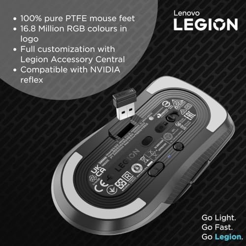 Image of Lenovo Legion Pro 5 AMD Ryzen 7 7745HX 16 inch (40.64cm) WQXGA IPS 240Hz 500Nits Gaming Laptop, 82WM0073IN + M600s BT Gaming Mouse