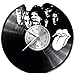 WoD The Rolling Stones Orologio da Muro Unico Dischi in Vinile Movimento al Quarzo Silenzioso Handmade NeroCreativo Orologio Decorativo da Parete a Muro Mechanical Art Decor Disco in Vinile